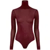 Maison Margiela Body Mit Stehkragen In Burgundy