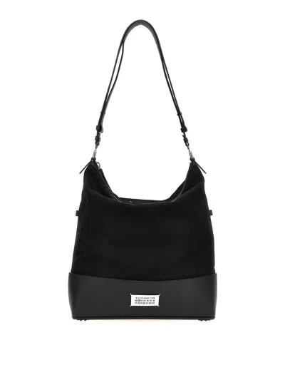 Maison Margiela 5ac Hobo Medium Crossbody Bag In Black