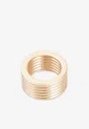 Maison Margiela Bolt And Nut Chunky Ring In Gold