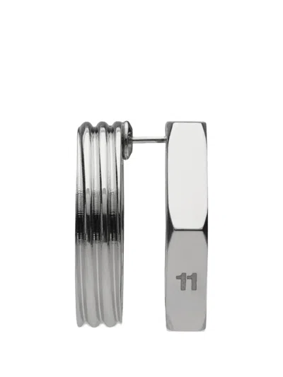 Maison Margiela Bolt & Nut Cutout Earrings In Metallic
