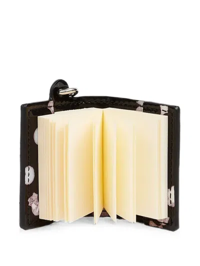 Maison Margiela Book Keyring Mini In Black