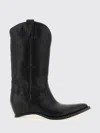 Maison Margiela Mid Calf Boots Pointed Toe Pull Tabs In Black