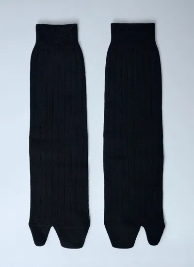 Maison Margiela Bootleg Socks In Black