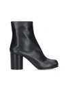 Maison Margiela 60mm Tabi Leather Ankle Boots In Black