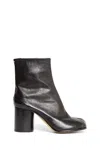Maison Margiela Tabi 60mm Leather Ankle Boots In Black
