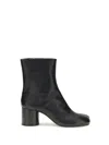 Maison Margiela Black Tabi Ankle Boots In Black