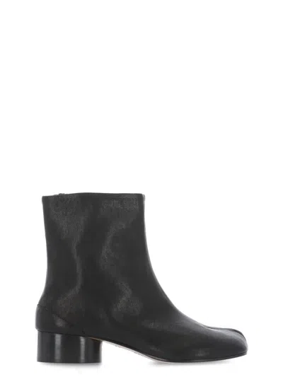 Maison Margiela Boots Tabi H30 En Cuir De Veau Vintage Noir In Brown