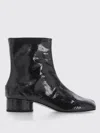 Maison Margiela Gunmetal Tabi Mirror Boots In Schwarz