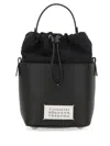 Maison Margiela 5ac Drawstring Small Bucket Bag In Black