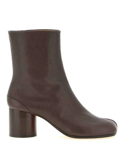 Maison Margiela Tabi Ankle Boots In Brown