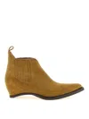 Maison Margiela Western Chelsea Heel-less Ankle Boots In Multi