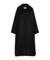Maison Margiela Bouclé Oversized Coat In Black