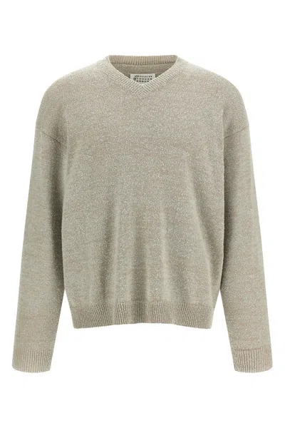 Maison Margiela Grey Polyamide Knitwear In Black