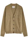 Maison Margiela Women Wool-blend Cardigan In Green Light