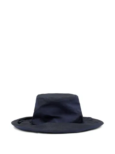 Maison Margiela Bow Hat In Blue