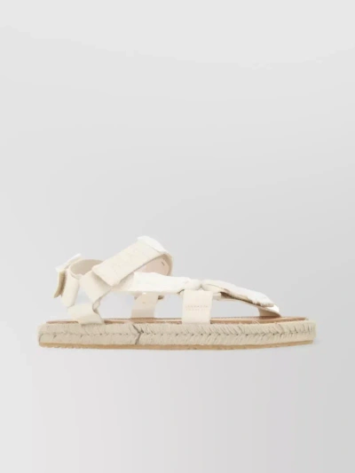 Maison Margiela Threadbare Strappy Sandals In White