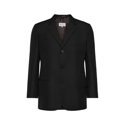Maison Margiela British Mohair Suit Jacket Man Black