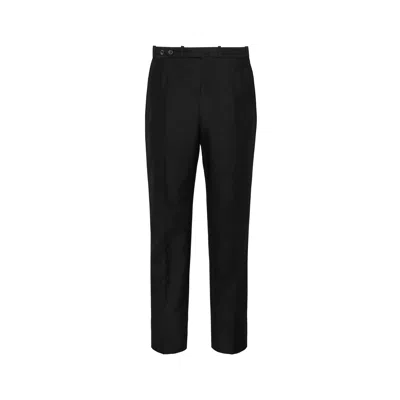 Maison Margiela British Mohair Trousers Man Black