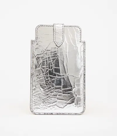 Maison Margiela Broken Mirror Phone Pouch Unisex Silver
