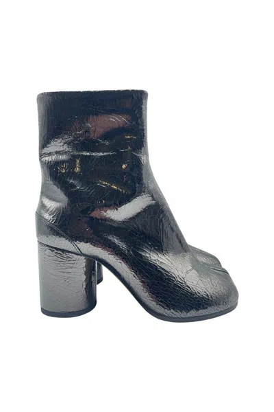 Maison Margiela Broken Mirror Tabi Boots Shoes In Black