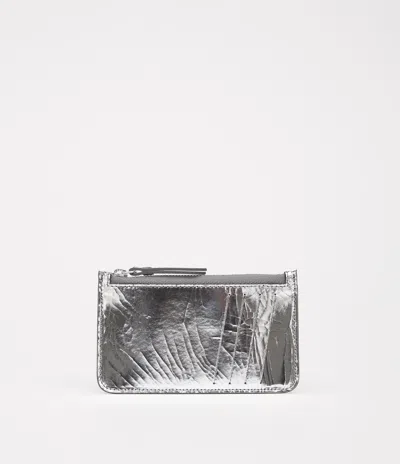 Maison Margiela Broken Mirror Zip Cardholder Unisex Silver