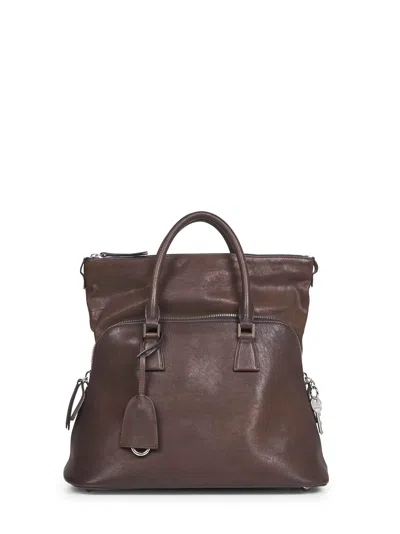 Maison Margiela Brown 5ac Loved To Death Medium Handbag