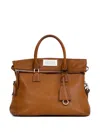 Maison Margiela Medium 5ac Loved To Death Leather Top Handle Bag In Brown