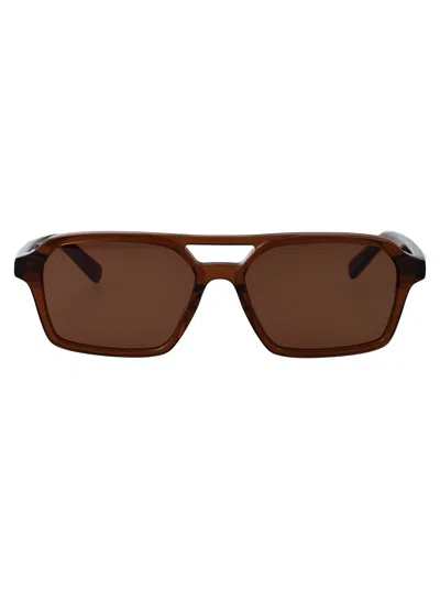 Maison Margiela Brown Acetate Sunglasses