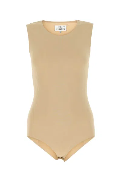 MAISON MARGIELA BROWN CREWNECK BODYSUIT