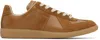 Maison Margiela Margiela Distressed Leather Replica Sneaker Brown In T2289 Light Brown