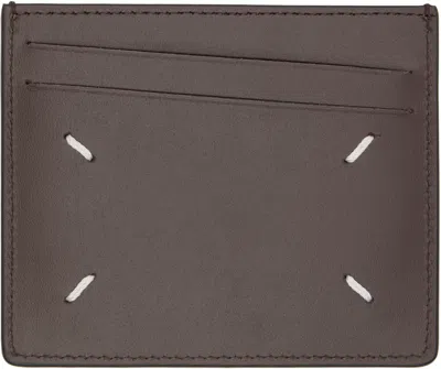 Maison Margiela Brown Slim Card Holder