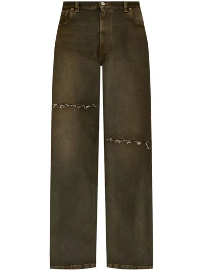 Maison Margiela Brown Straight Leg Jeans