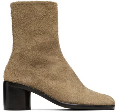 MAISON MARGIELA BROWN TABI ANKLE BOOTS