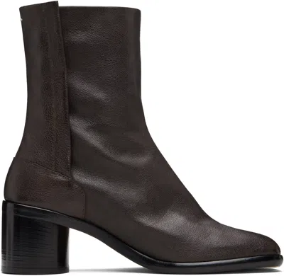 Maison Margiela Brown Tabi Ankle Boots