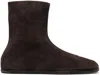 Maison Margiela Brown Tabi Boots In T2154 Dark Brown