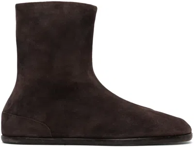 Maison Margiela Brown Tabi Boots In T2154 Dark Brown