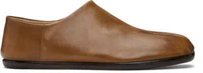 Maison Margiela Brown Tabi Babouche Loafers In Ha817 Safari