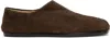 Maison Margiela Brown Tabi Babouche Loafers In T2180 Mudd