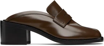 Maison Margiela Brown Tabi City Loafer Mules
