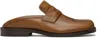 Maison Margiela Brown Tabi City Slip-on Loafers In Ha817 Safari Shade