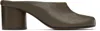 Maison Margiela Brown Tabi Décolleté Mule Heels In Brown