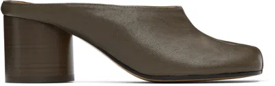 Maison Margiela Brown Tabi Décolleté Mule Heels