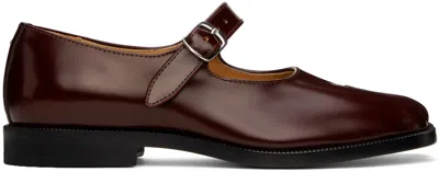 Maison Margiela Brown Tabi Mary-janes Ballerina Flats In T2264 Chic Brown
