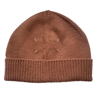 Pre-owned Maison Margiela Brown Wool Beanie
