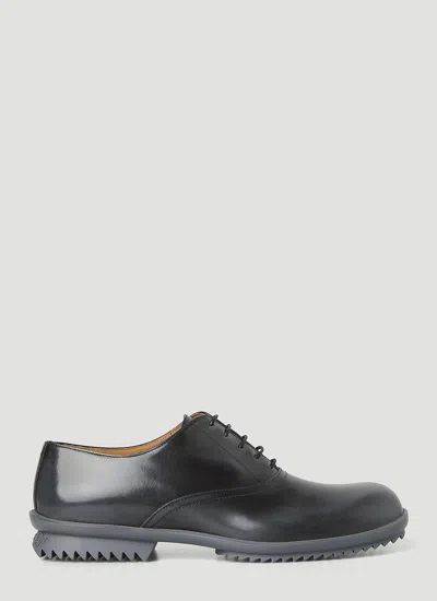 Maison Margiela Brushed Oxford Shoes In Black