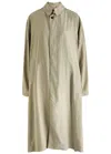 Maison Margiela Single-breasted Trench Coat With Side Pockets In Beige