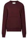 MAISON MARGIELA MAISON MARGIELA BURGUNDY CASHMERE BLEND SWEATER