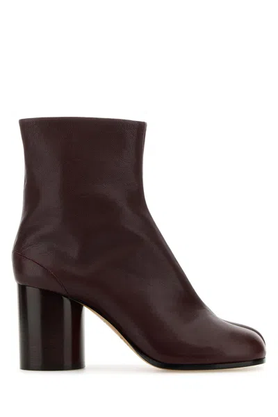 Maison Margiela Brown Tabi Ankle Boots In T2264 Chic Brown