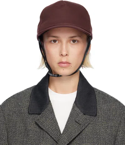 Maison Margiela Burgundy Riding Cap