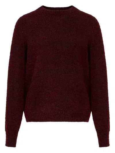 MAISON MARGIELA BURGUNDY WOOL SWEATER MAISON MARGIELA